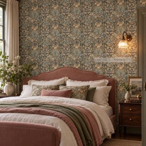 Обои в стиле У. Морриса Colours of Morris MOW0175-01 изображение 3