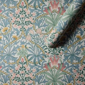 Обои голубые Colours of Morris MOW0175-03 изображение 5