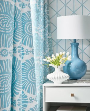 Обои THIBAUT Tropics синие Tropics T10139 изображение 2