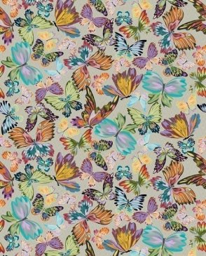Обои панно с бабочками, насекомыми разноцветные Missoni Home 2 10190 изображение 2