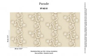 Французские Обои виниловые с вензелями Parade VP843-01 изображение 2