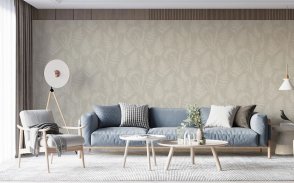 Обои Sanderson, Zambaiti Parati, Wall Up в морском стиле, с листьями Step-Up W185112 изображение 1